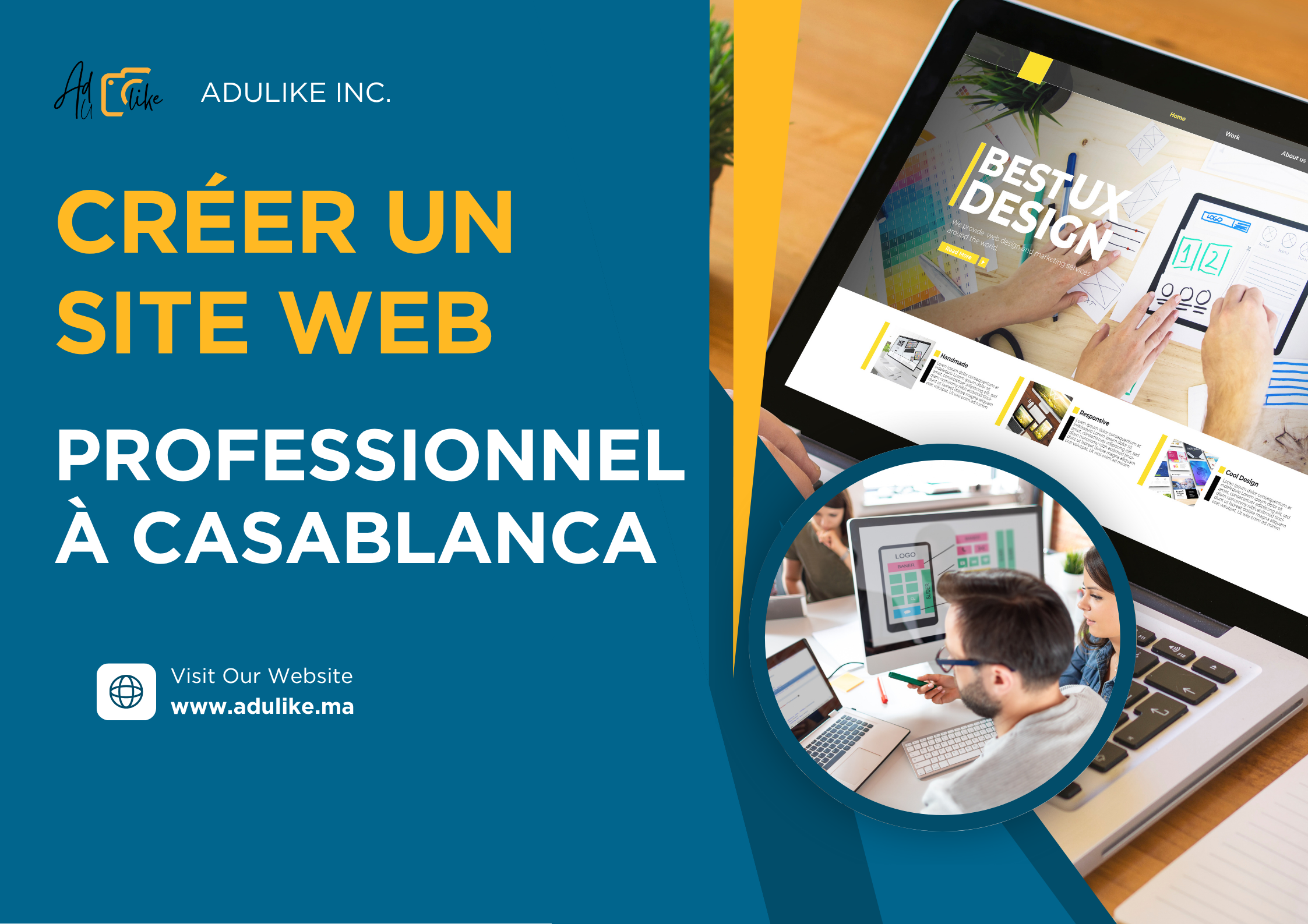 Création site web professionnel Casablanca